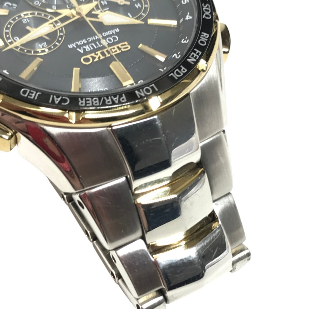 SEIKO 8B92-0AL0 COUTURA Men's Watch Watch Wristwatch SS Silver/Gold Used
