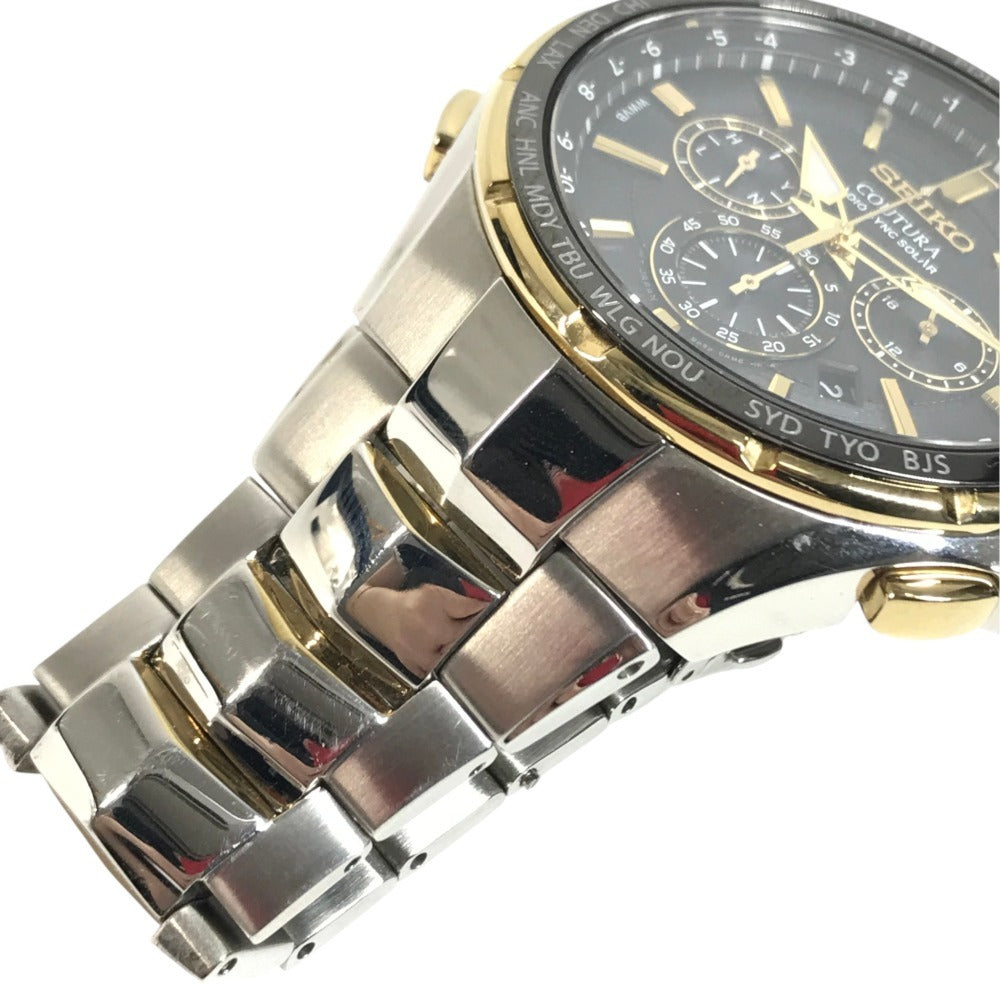 SEIKO 8B92-0AL0 COUTURA Men's Watch Watch Wristwatch SS Silver/Gold Used