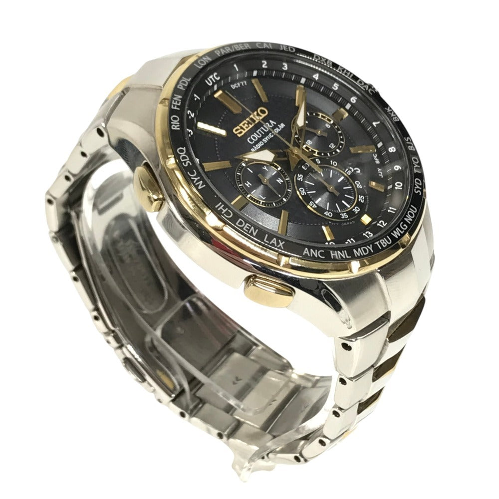 SEIKO 8B92-0AL0 COUTURA Men's Watch Watch Wristwatch SS Silver/Gold Used
