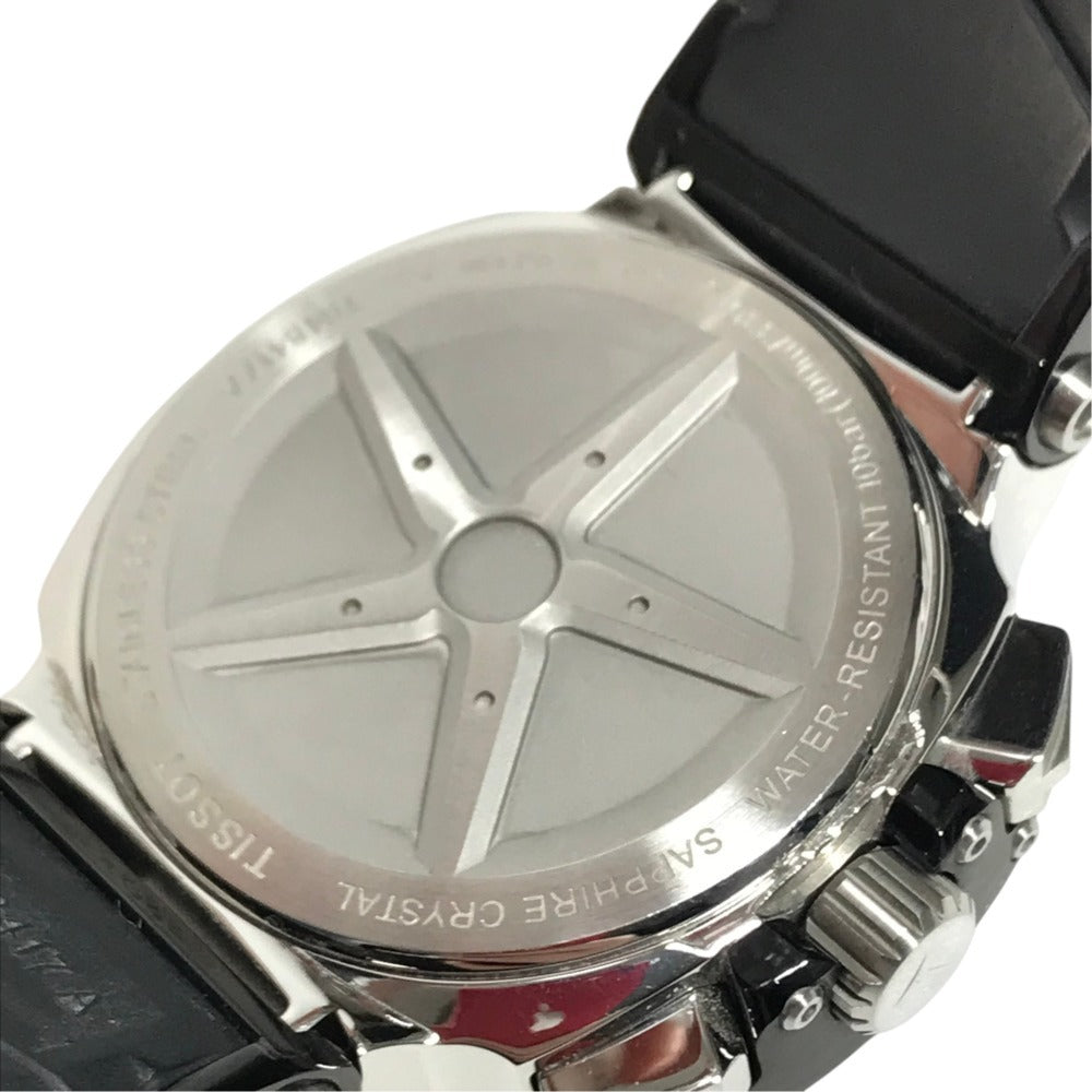 TISSOT T048.417.27.057.00 TLace Chronograph Men's Watches Wristwatch SS Black Used