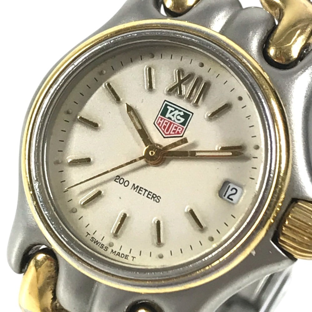 TAG HEUER S05.008M combination Celdate Women's Watch Wristwatch SS/Gold Plated Silver/Gold Used