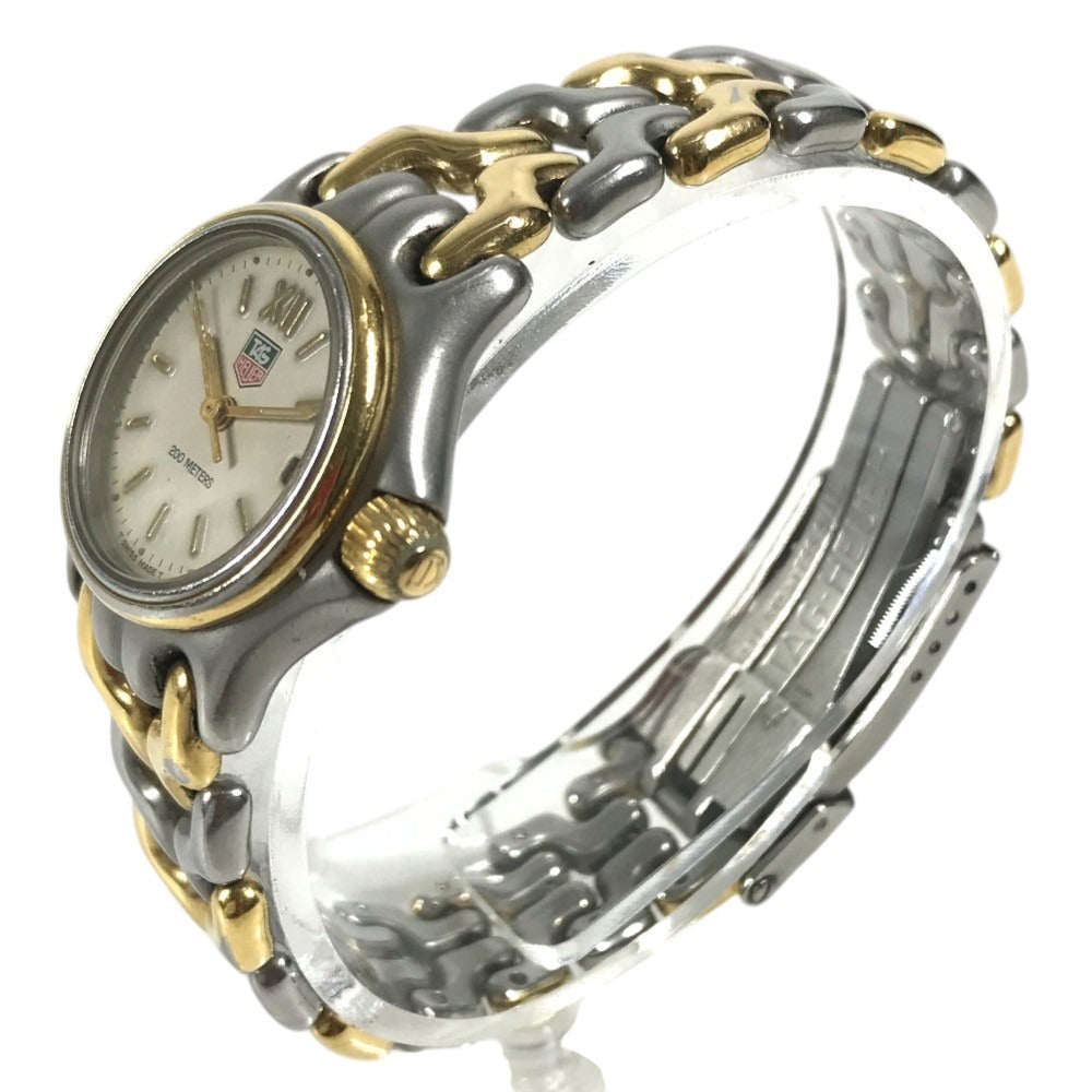 TAG HEUER S05.008M combination Celdate Women's Watch Wristwatch SS/Gold Plated Silver/Gold Used