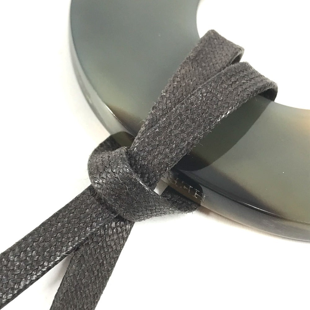 HERMES Buffalo horn Isamu Pop Isamu Pop Accessories Jewelry Choker Necklace Buffalo horn Navy/Brown Used