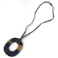 HERMES Buffalo horn Isamu Pop Isamu Pop Accessories Jewelry Choker Necklace Buffalo horn Navy/Brown Used