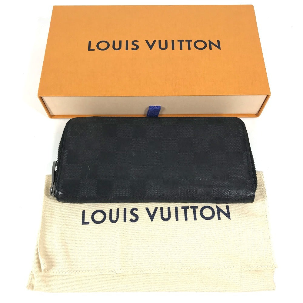 LOUIS VUITTON N63548 Damier Infini Zippy WalletVertical Wallet Wallet Long Wallet Damier InfiniLeather onyx Used