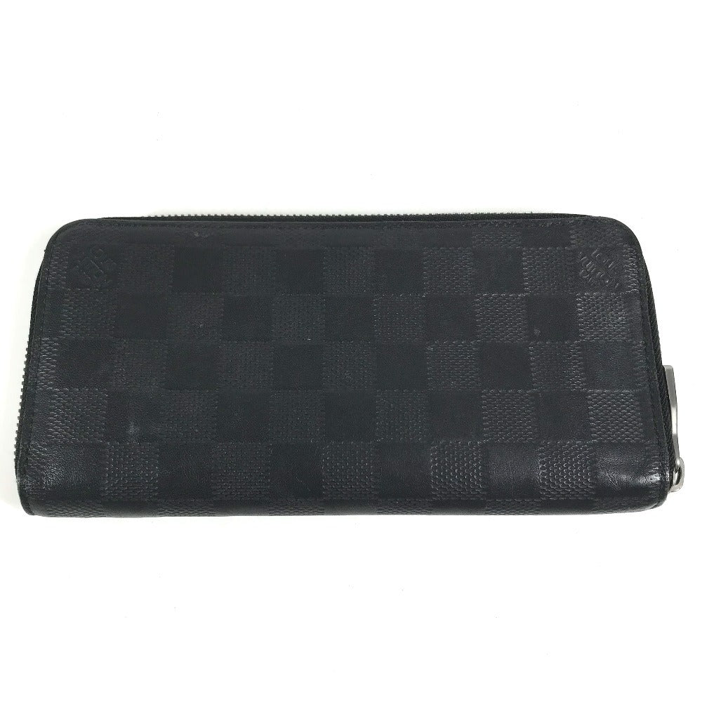 LOUIS VUITTON N63548 Damier Infini Zippy WalletVertical Wallet Wallet Long Wallet Damier InfiniLeather onyx Used