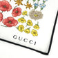 GUCCI 786259 Japan limited JAPAN Flora floral pattern flower Scarf handkerchief cotton White/Multicolore Used