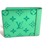LOUIS VUITTON M27649 Taigalama Portefeuille Multripru Compact Wallet Billfold Folded wallet MonogramCanvas / Taiga Leather mint Green Used