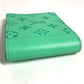 LOUIS VUITTON M27649 Taigalama Portefeuille Multripru Compact Wallet Billfold Folded wallet MonogramCanvas / Taiga Leather mint Green Used