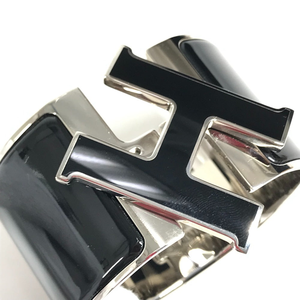 HERMES Clickcrack H TGM Bangle accessories Bracelet Metal Black Used