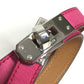 HERMES Kelly Double Tour Double Bracelet Bangle accessory, leather Bracelet Leather pink/SilverHardware Used