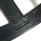 HERMES Ano Leather Bangle Bangle accessory Leather bangle Bracelet Leather Black Used