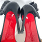 Christian Louboutin Frill heels Shoes, pumps Mules Leather Black Used