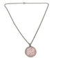 HERMES Long Necklace Cheval Horse Medallion Quadrière Quadrière GM Accessories Jewelry Chain Necklace Necklace Metal Silver/pink Used