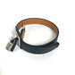 HERMES O'Celery Double Tour Accessories bangle Bracelet Leather Black/SilverHardware Used