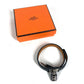 HERMES O'Celery Double Tour Accessories bangle Bracelet Leather Black/SilverHardware Used