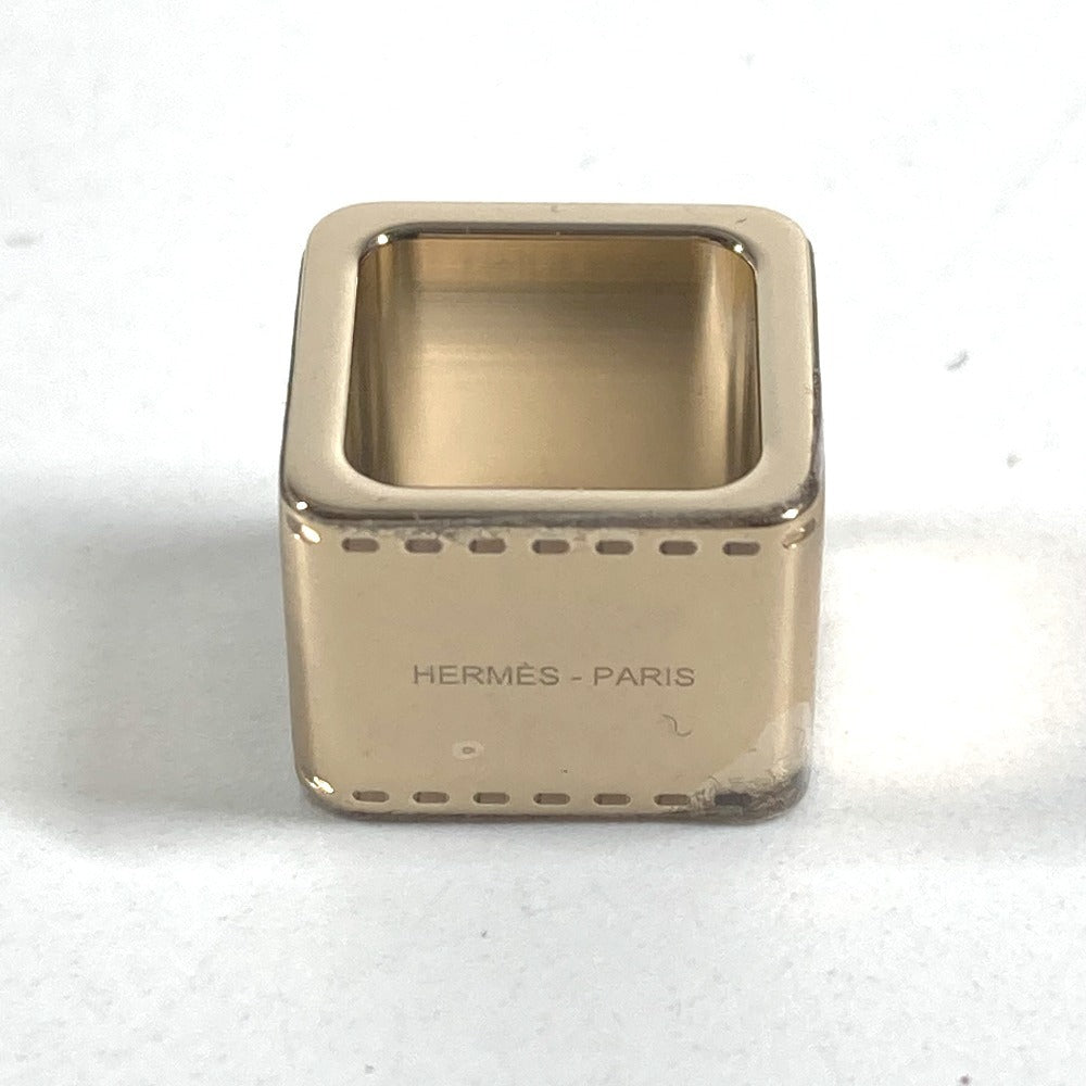 HERMES logo Mini Bolduc Scarf Ring Accessories Scarf ring Metal Gold Used