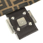 FENDI Mamma Baguette Logo bag flap shawl Shoulder Bag Canvas/Leather Brown Used