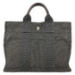 HERMES Her Line Tote PM Bag Tote Bag Hand Bag Canvas gray Used