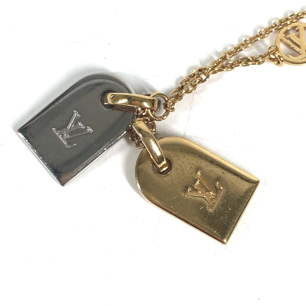 LOUIS VUITTON M63142 Monogram Bracelet Nanogram Bracelet Nanogram Accessories chain Bracelet Gold/Silver Used