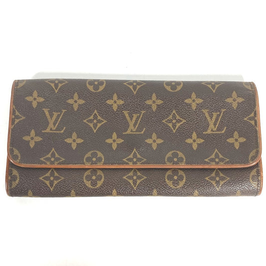 LOUIS VUITTON M51852 Monogram Pochette Twin GM Pochette Twin GM Bag, 2-way Clutch Bag, Pochette Mini Bag Shoulder Bag Brown Used