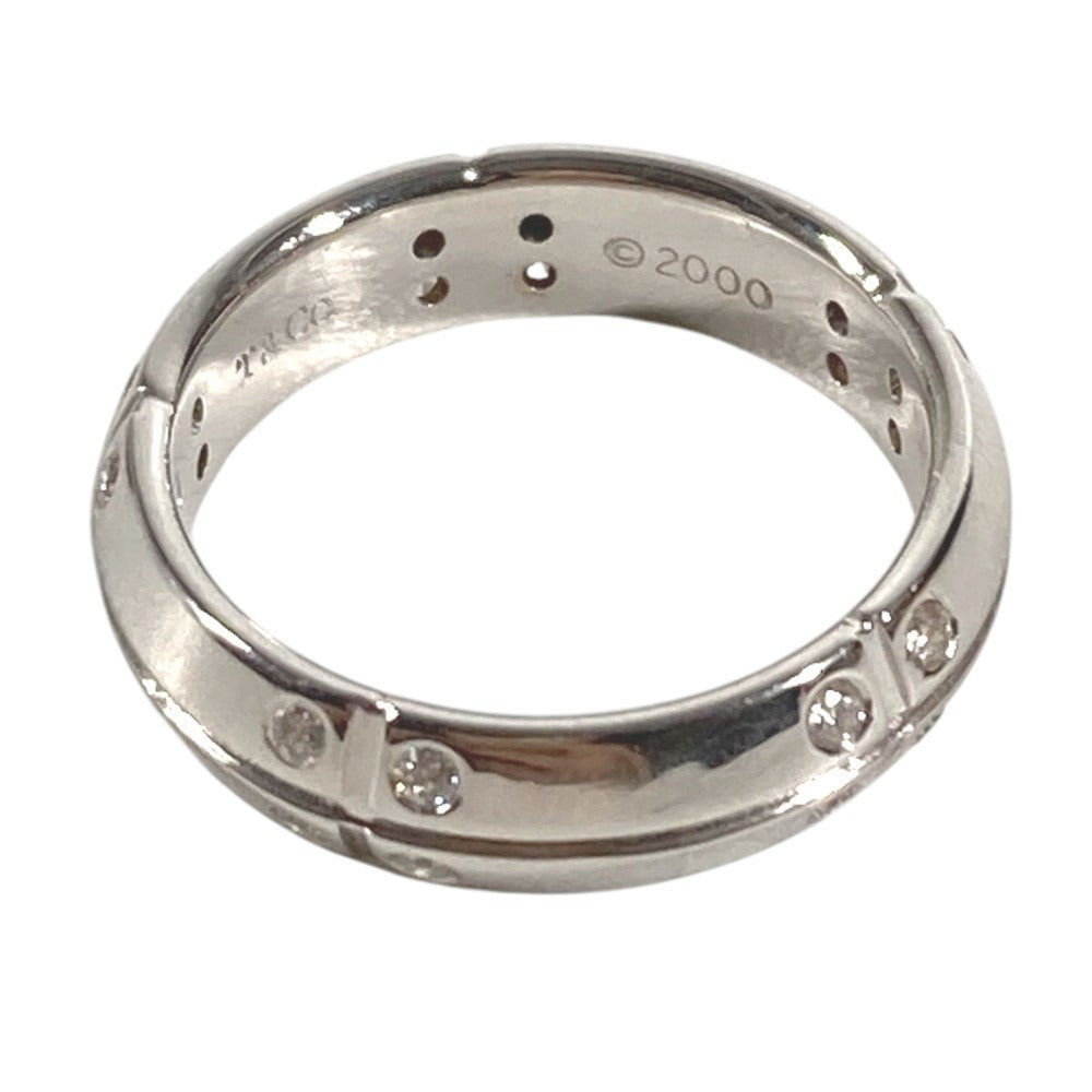 TIFFANY&Co. K18 Gold 18K Streamerica Diamond 20P Accessory Jewelry Ring WG750 Silver Used