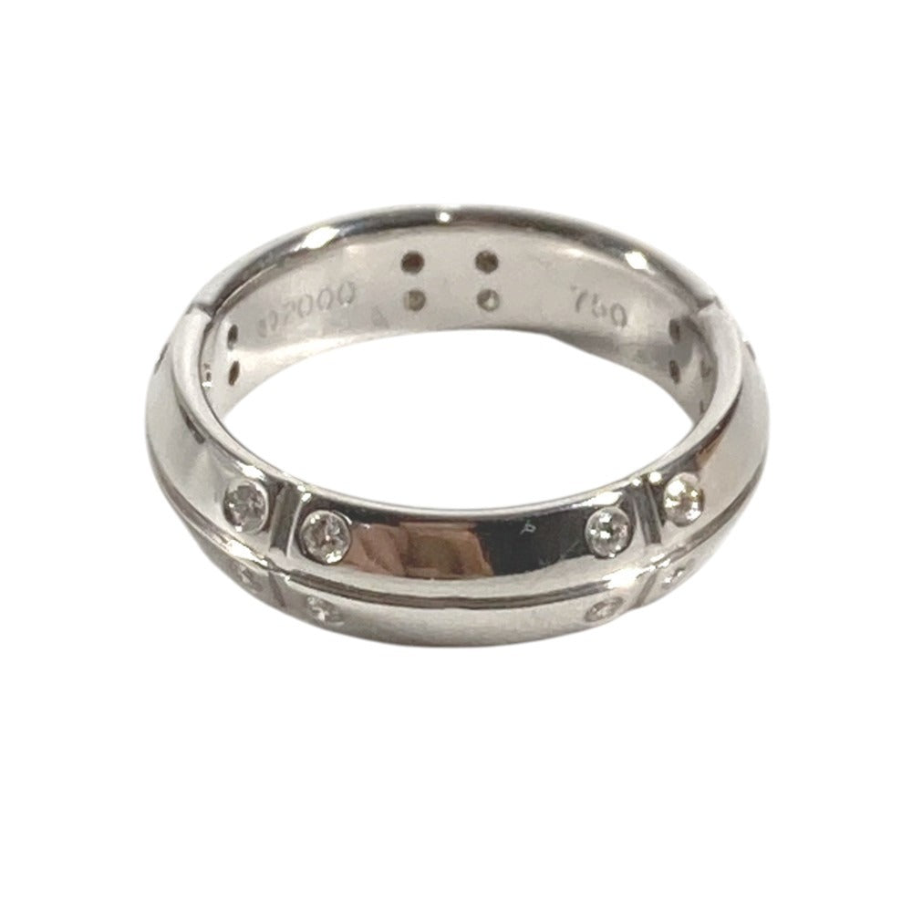 TIFFANY&Co. K18 Gold 18K Streamerica Diamond 20P Accessory Jewelry Ring WG750 Silver Used