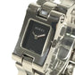 GUCCI 2305L logo Quartz Women's Watch Wristwatch SS Silver/Black Used