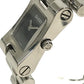 GUCCI 2305L logo Quartz Women's Watch Wristwatch SS Silver/Black Used