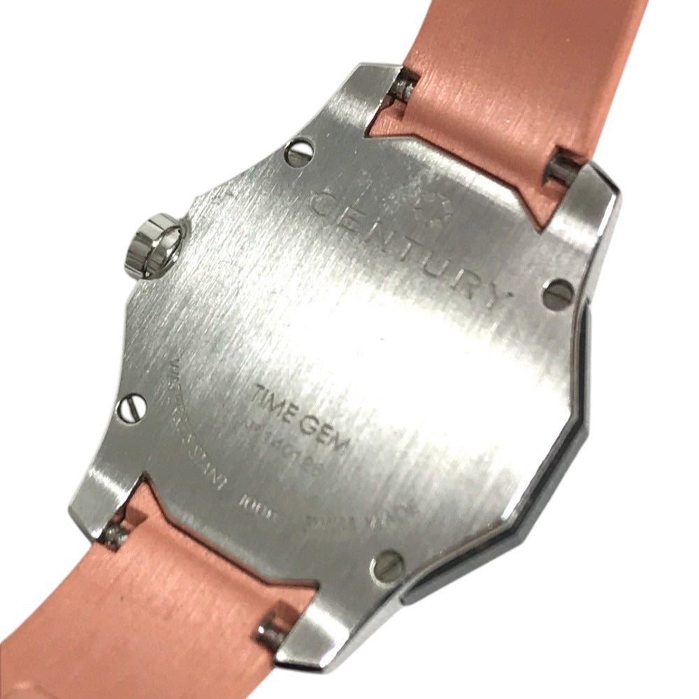 CENTURY 606.7.S.A3.13.15D.QQN 12PD Diamond PRIME TIME Quartz Women's Watch Wristwatch SS / rubber pink Used