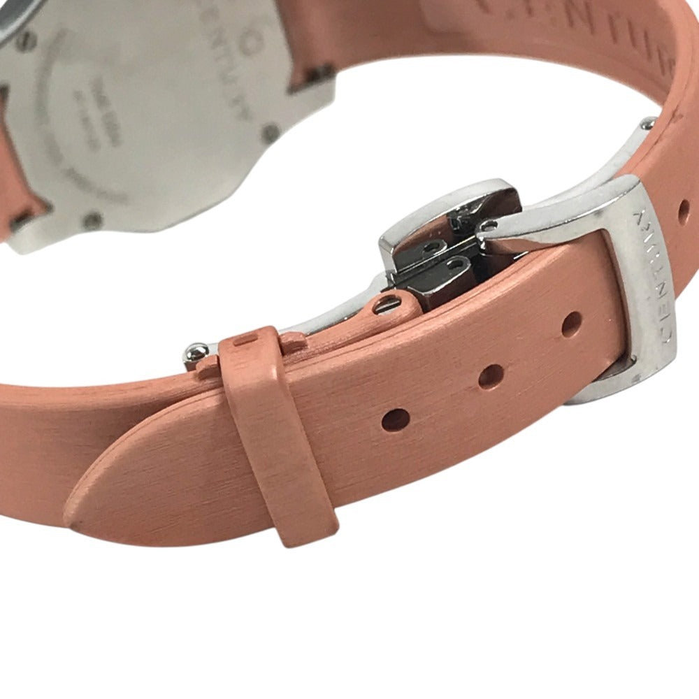 CENTURY 606.7.S.A3.13.15D.QQN 12PD Diamond PRIME TIME Quartz Women's Watch Wristwatch SS / rubber pink Used