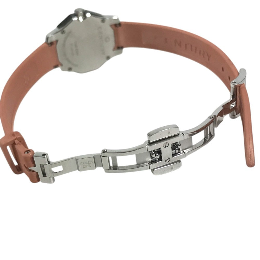 CENTURY 606.7.S.A3.13.15D.QQN 12PD Diamond PRIME TIME Quartz Women's Watch Wristwatch SS / rubber pink Used
