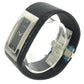 GUCCI 7800S Logo Bangle Watch Leather Quartz Women's Watch Wristwatch Leather / SS Silver/Black Used
