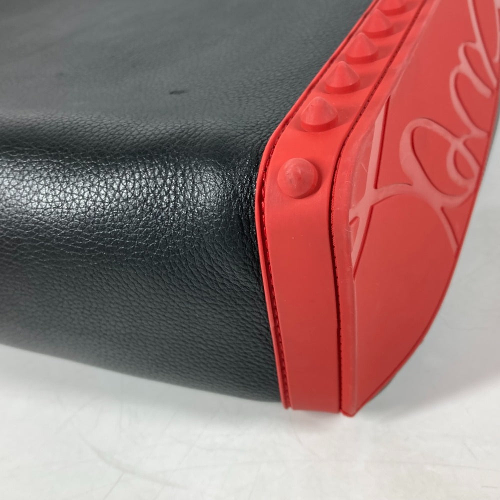 Christian Louboutin ラバーソール Backparis バックパリス カバン バックパック リュックサック レザー メンズ ブラック