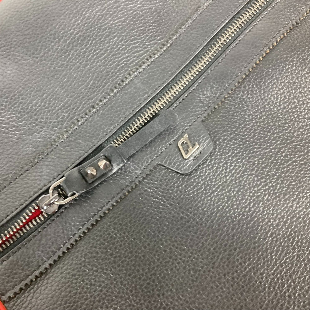 Christian Louboutin ラバーソール Backparis バックパリス カバン バックパック リュックサック レザー メンズ ブラック