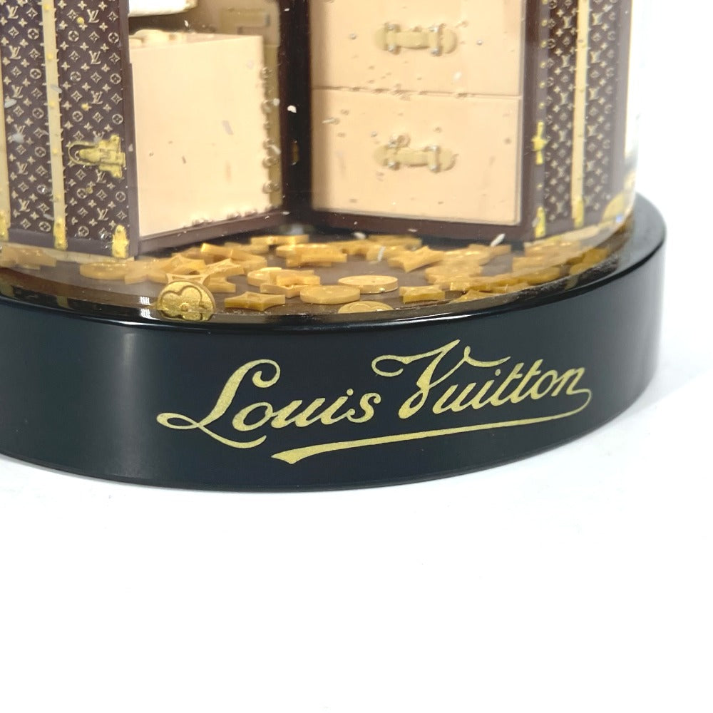 LOUIS VUITTON 2009年限定 置物 ワードロープトランク ノベルティ 非売品 インテリア スノードーム ガラス レディース ブラウン