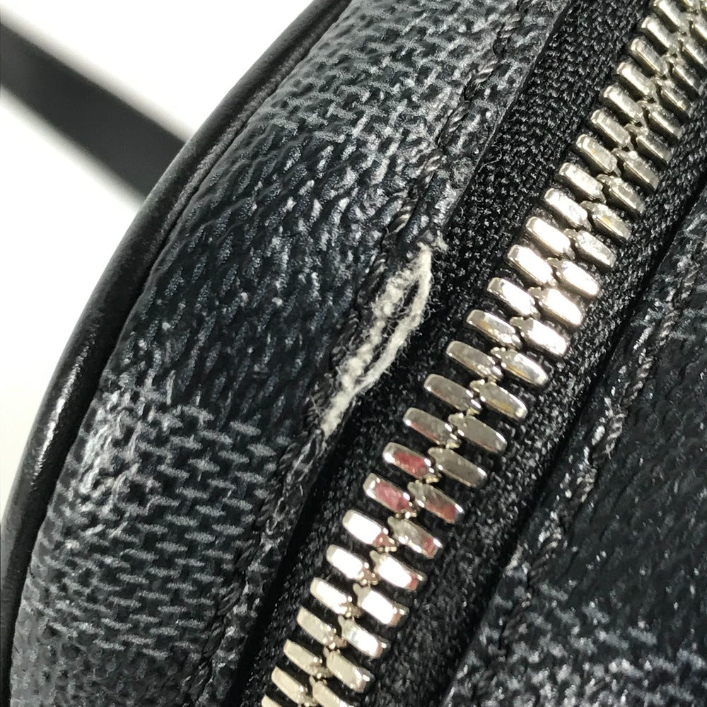 LOUIS VUITTON ダミエグラフィットマップ ダヌーブ PM NM カバン 斜め掛け ポシェット ショルダーバッグ ダミエグラフィットキャンバス メンズ ブラック