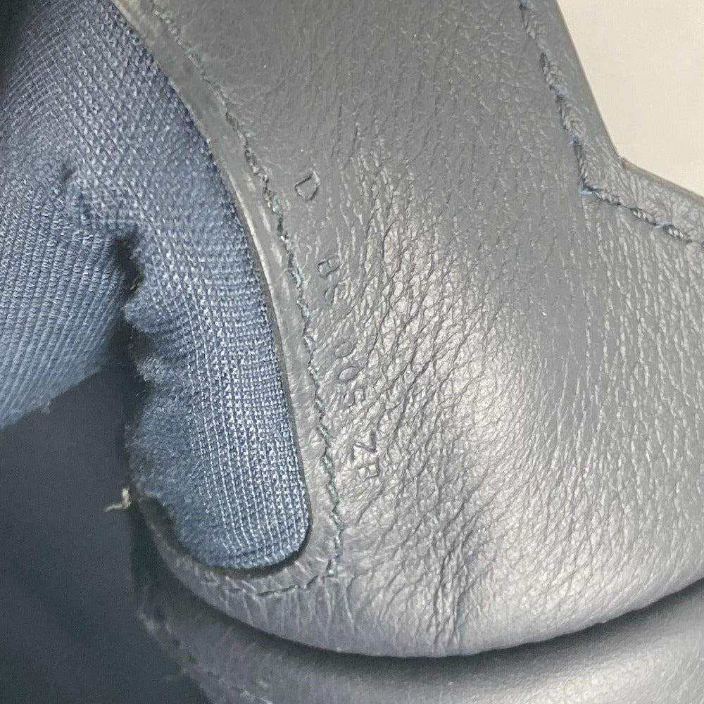 HERMES シティスライド ポーチ カバン クラッチバッグ レザー ユニセックス ネイビー
