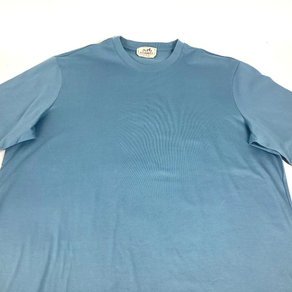 HERMES Piqures Sellie カットソー トップス アパレル 半袖 Tシャツ コットン 半袖Ｔシャツ コットン メンズ ブルー