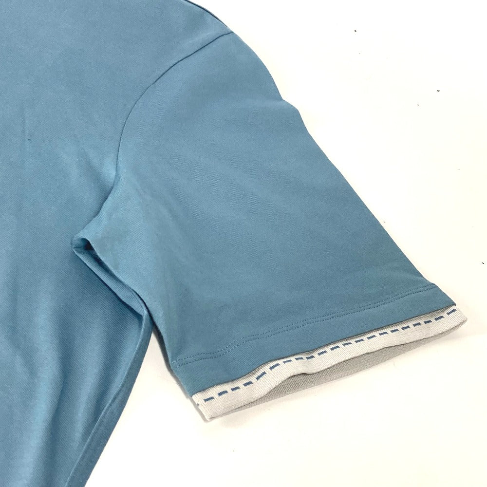 HERMES Piqures Sellie カットソー トップス アパレル 半袖 Tシャツ コットン 半袖Ｔシャツ コットン メンズ ブルー