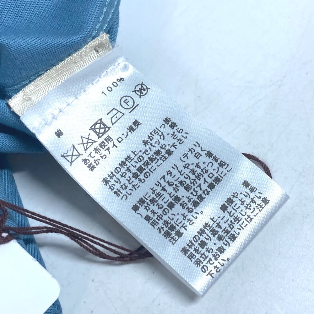 HERMES Piqures Sellie カットソー トップス アパレル 半袖 Tシャツ コットン 半袖Ｔシャツ コットン メンズ ブルー