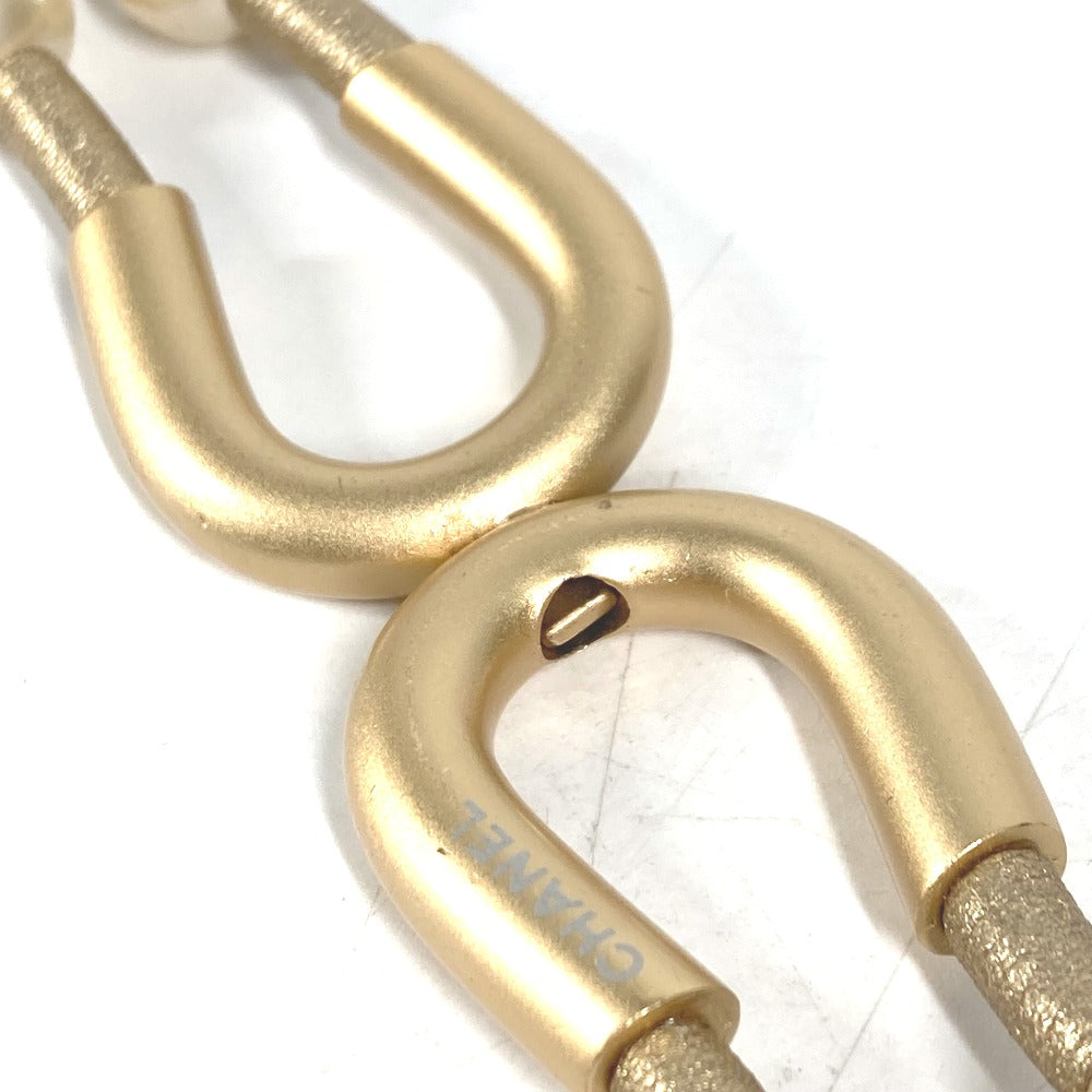 CHANEL 01C フェイクパール 2重ベルト Wベルト アクセサリー ズボン用ベルト ベルト フェイクパール レディース ゴールド