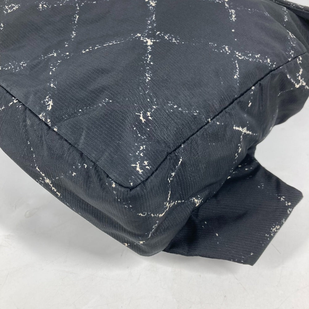 CHANEL 旧トラベルライン バックパック カバン リュックサック ナイロン レディース ブラック