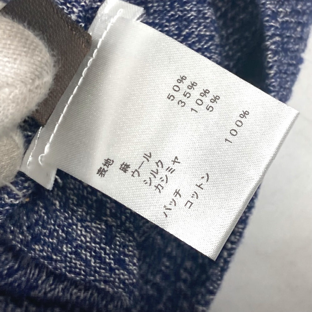 LOUIS VUITTON アパレル チャップマンブラザーズ ニット 長袖 トップス セーター 麻 メンズ ネイビー