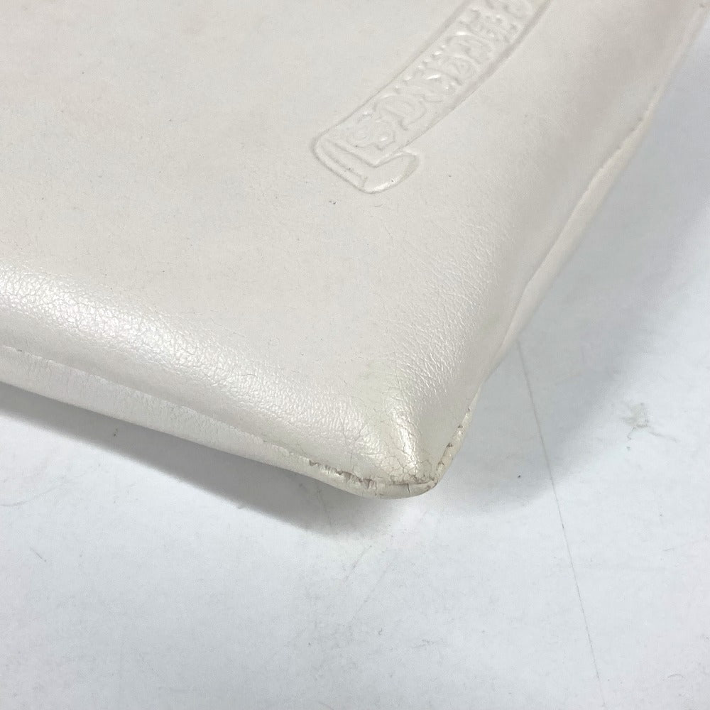 CHROME HEARTS ロゴ ディスプレイ用 インテリア クッション レザー ユニセックス ホワイト
