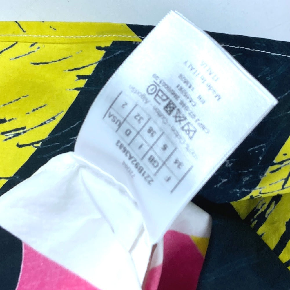 Dior 221B92A3683　 タイガー 虎 襟付き トップス アパレル 半袖シャツ コットン レディース ピンク