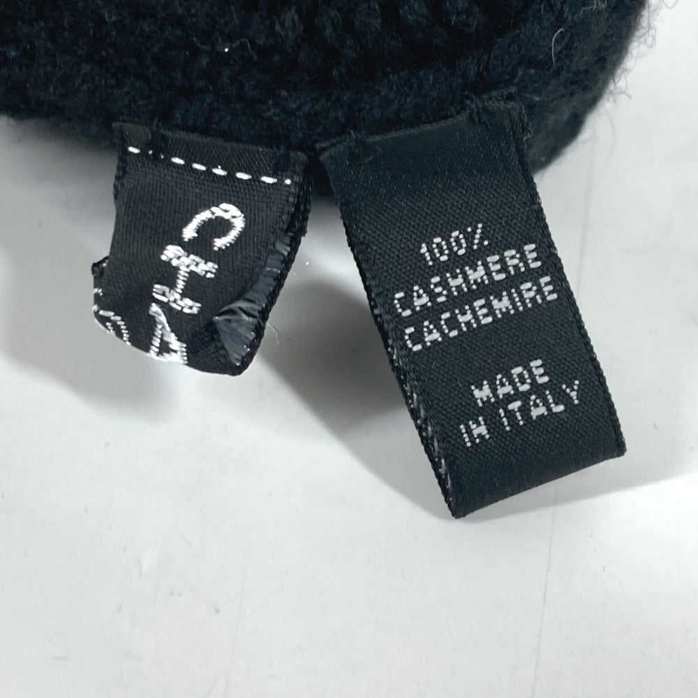 CHANEL NO5 ロゴ グローブ アクセサリー 手袋 カシミヤ レディース ブラック