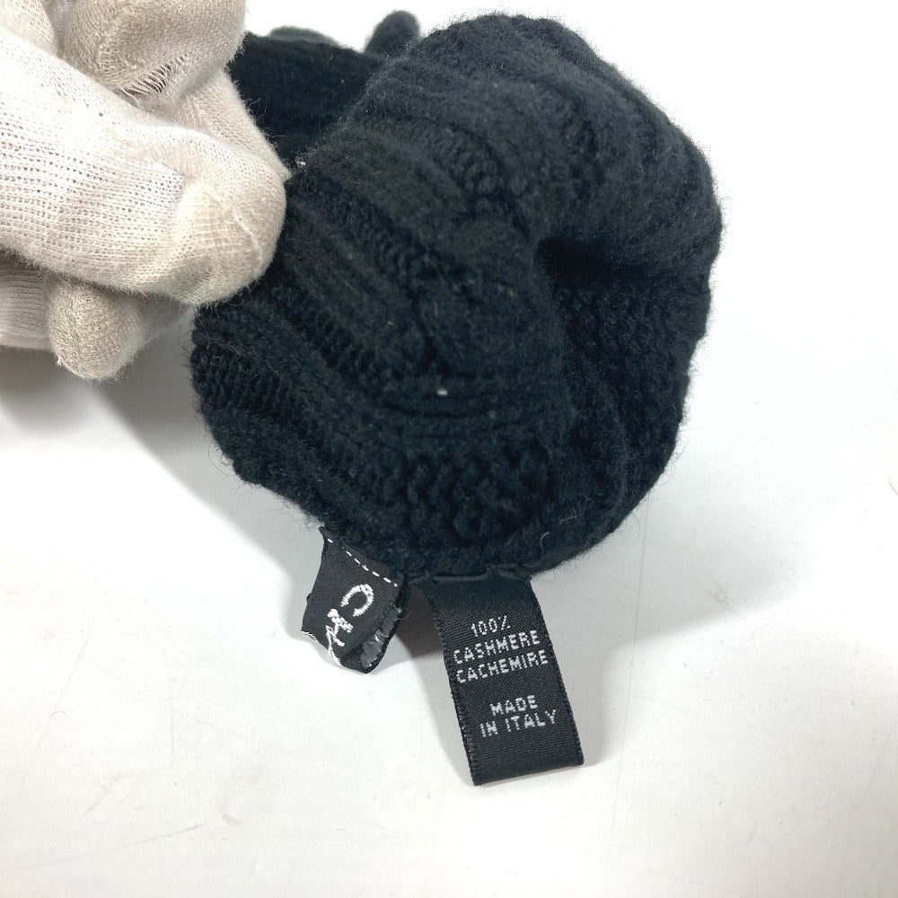 CHANEL NO5 ロゴ グローブ アクセサリー 手袋 カシミヤ レディース ブラック