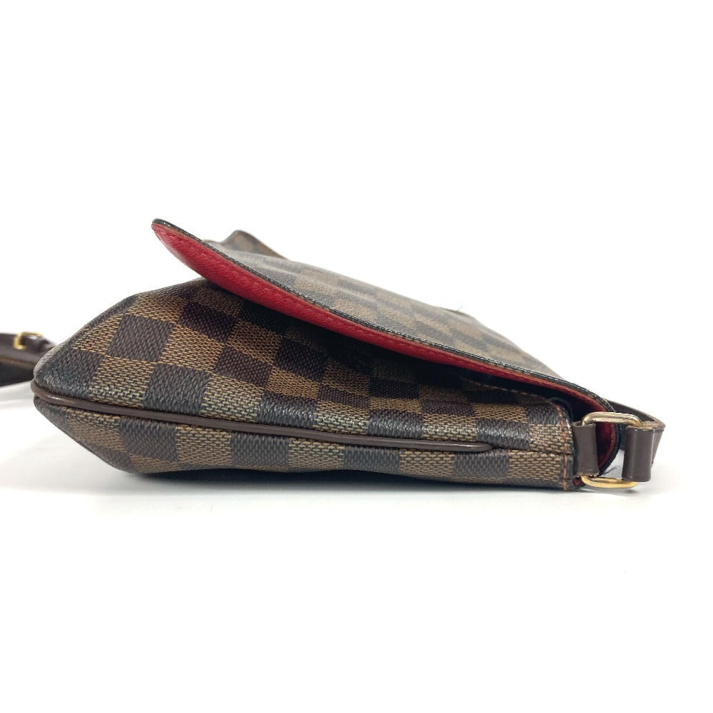LOUIS VUITTON N51301 ダミエ ミュゼット・タンゴ ロング カバン 斜め掛け フラップ ポシェット ショルダーバッグ ダミエキャンバス レディース エベヌ ブラウン