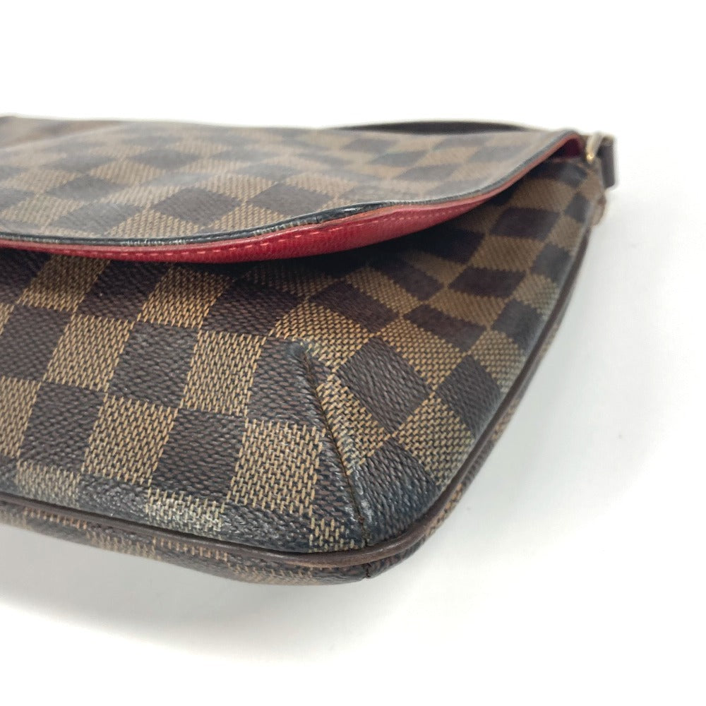 LOUIS VUITTON N51301 ダミエ ミュゼット・タンゴ ロング カバン 斜め掛け フラップ ポシェット ショルダーバッグ ダミエキャンバス レディース エベヌ ブラウン